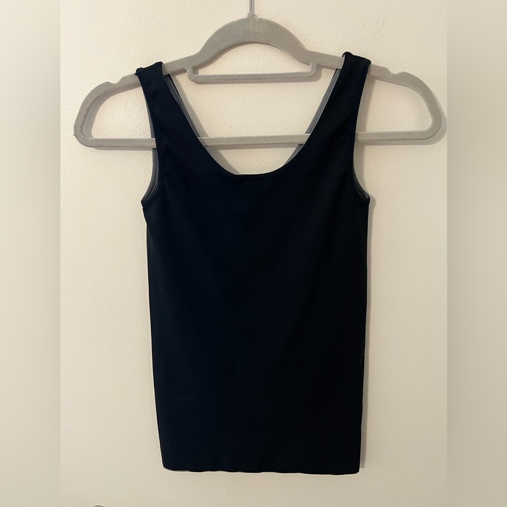 24hr SALE 🔥 SPANX Assets Black Grey Reversible Scoop Neck Tank Top Shapewear - Picture 4 of 4